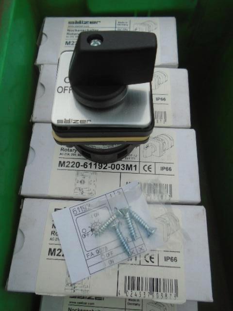 #04091 Salzer werkschakelaar inbouw., Hobby en Vrije tijd, Elektronica-componenten, Nieuw, Ophalen of Verzenden