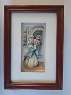 2 leuke ingelijste 3d prentjes Anton Pieck, Ophalen of Verzenden, 1980 tot heden, Zo goed als nieuw, Overige onderwerpen