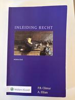 Inleiding Recht - P.B. Cliteur & A. Ellian, Boeken, Ophalen of Verzenden, Gamma, Gelezen, WO