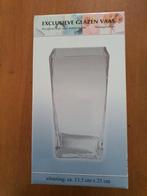2 exclusieve, nieuwe glazen vazen (p.st.), Huis en Inrichting, Woonaccessoires | Vazen, Overige kleuren, Nieuw, Ophalen of Verzenden