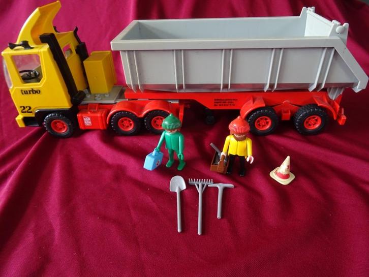 Mammut Power Truck playmobil 1974 vrachtauto kiepwagen, Kinderen en Baby's, Speelgoed | Playmobil, Zo goed als nieuw, Complete set