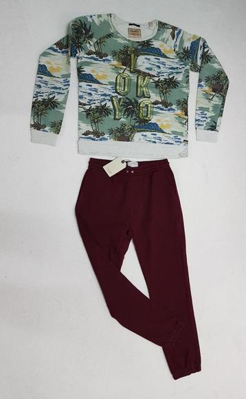 Gave donker rode NIEUWE ZARA sweat pant mt 164.  beschikbaar voor biedingen
