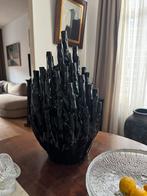 Pols potten coralvase koraal vaas zwart design vaas, Ophalen, Zo goed als nieuw, Zwart, Minder dan 50 cm