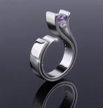 Aparte amethist ring maat 17mm, Sieraden, Tassen en Uiterlijk, Ringen, Overige materialen, Paars, Nieuw, Ophalen of Verzenden