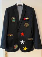 Oeteldonk jas geren maat 54 zwart maat L, Angelo lithrico, Maat 52/54 (L), Carnaval, Ophalen of Verzenden