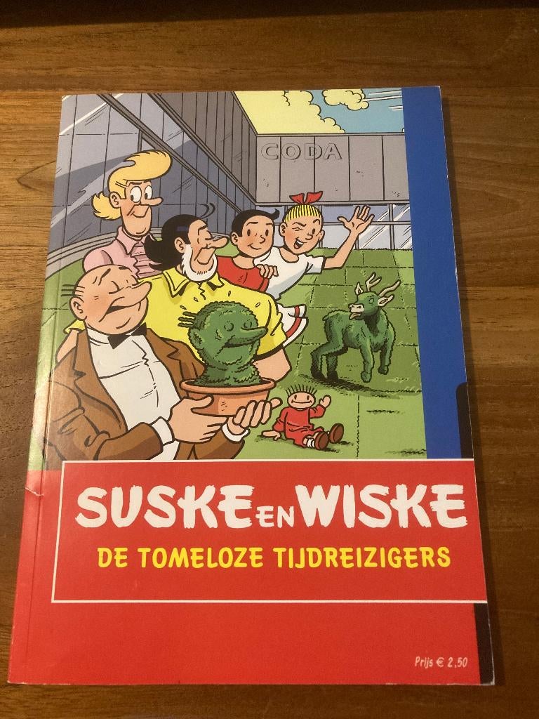 Suske en Wiske - De tomeloze tijdreizigers (Uitgave Coda Mus, Verzenden, Willy Vandersteen, Eén stripboek, Zo goed als nieuw
