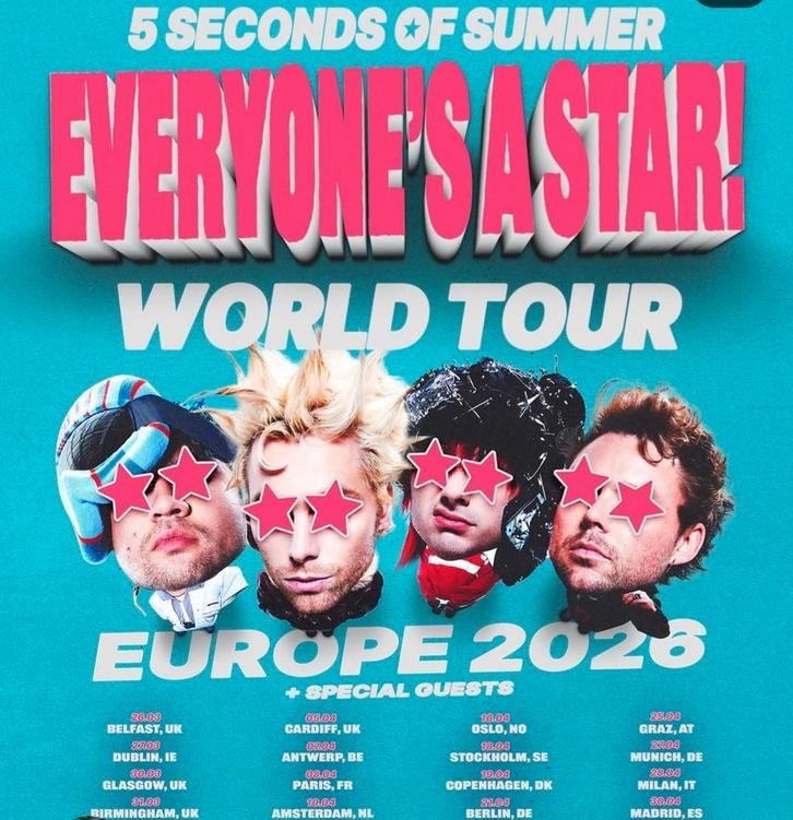 5SOS ziggo dome vip ticket, Tickets en Kaartjes, Evenementen en Festivals, Twee personen