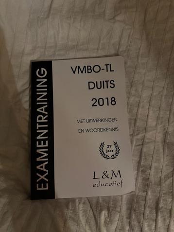 VMBO TL examentraing Duits 2018 beschikbaar voor biedingen