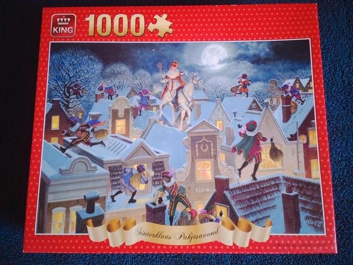 Sinterklaas puzzel vintage van king, Diversen, Sinterklaas, Gebruikt, Ophalen of Verzenden