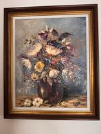 Schilderij Ton Luijten - Bloemen in Vaas, Antiek en Kunst, Kunst | Schilderijen | Klassiek, Ophalen of Verzenden