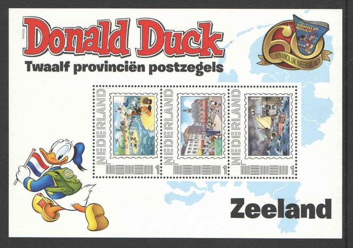 Postzegels Twaalf Provinciën, Donald Duck: Zeeland, Postzegels en Munten, Postzegels | Nederland, Postfris, Na 1940, Ophalen of Verzenden