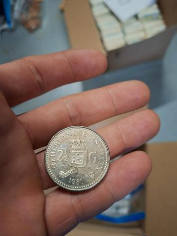 Koningin Beatrix 1980 2,5 Gulden Nederlandse Antillen beschikbaar voor biedingen