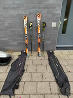 Ski dak koffer 2 paar skis met tassen en stokken, Ophalen, Gebruikt, Ski's