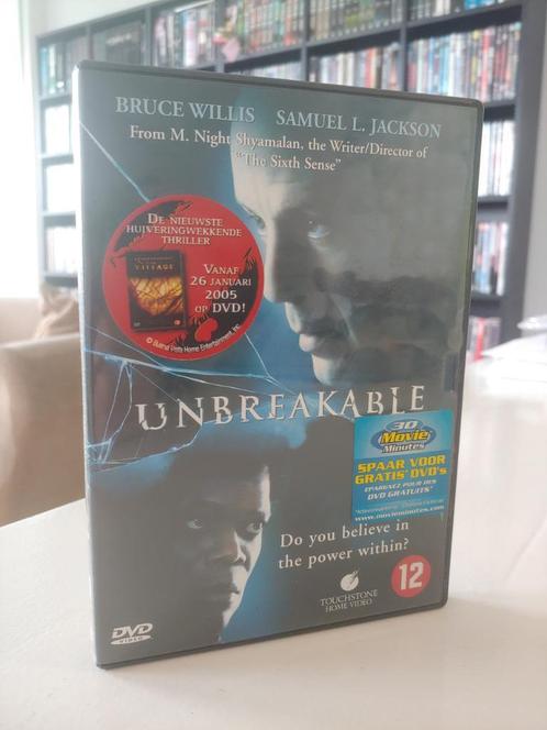 DVD Unbreakable 2000 | Bruce Willis en Samuel L Jackson, Cd's en Dvd's, Dvd's | Science Fiction en Fantasy, Gebruikt, Vanaf 16 jaar