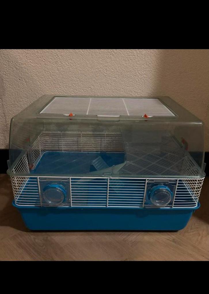 Ferplast hamsterkooi met toebehoren, Dieren en Toebehoren, Knaagdieren en Konijnen | Hokken en Kooien, Zo goed als nieuw, Kooi