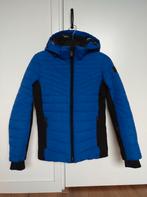 Falcon mavis ski jas jack blauw zwart gewatteerd 164 XS 34, Meisje, Falcon, Ophalen of Verzenden, Zo goed als nieuw
