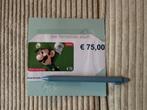 Nintendo eshop giftcard 75 euro, Eén persoon, Cadeaubon