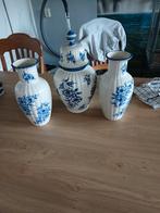 Delfs blauwe vazen, Ophalen