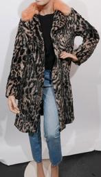 MARC CAIN leopard faux fur mantel maat 2/ 36, Marc Cain, Bruin, Ophalen of Verzenden, Zo goed als nieuw