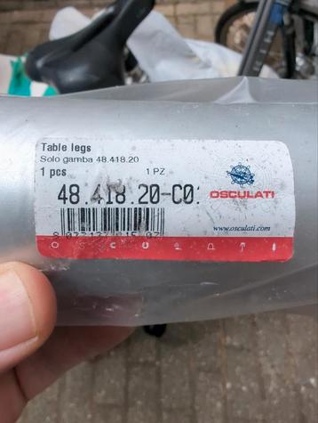 Osculati tafelpoot aluminium + vloerplaat beschikbaar voor biedingen