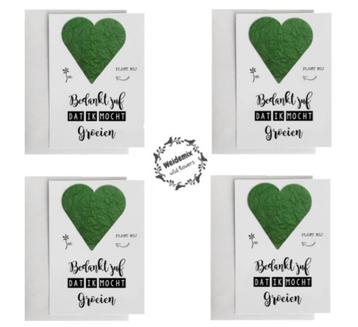 4 stuks juf bedankjes cadeautjes zaden kaarten bedankt juf beschikbaar voor biedingen