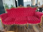 PRACHTIGE NIEUW BEKLEDE ROZE/RODE BAROK BANK ALS NIEUW!, Huis en Inrichting, Banken | Sofa's en Chaises Longues, Ophalen, BAROK BAROKKE