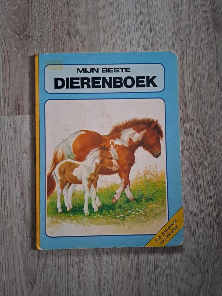 Vintage kinderboek mijn beste dierenboek platenboek 1982, Boeken, Kinderboeken | Baby's en Peuters, Gelezen, 1 tot 2 jaar, Ophalen of Verzenden