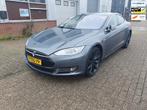 Tesla Model S 85 Base Free Super charging, Origineel Nederlands, Te koop, Zilver of Grijs, 5 stoelen