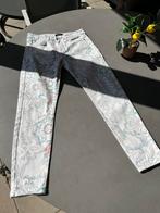 Witte Desigual skinny broek met dessin, mt 40 = 38, Kleding | Dames, Broeken en Pantalons, Maat 38/40 (M), Overige kleuren, Verzenden