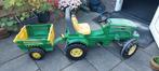 Trap trekker john deere met aanhanger, Kinderen en Baby's, Speelgoed | Buiten | Skelters, Ophalen, Zo goed als nieuw, Overige merken