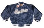 Penn state classic satin vintage bomber jacket navy blue XL, Info@taurusvintage.nl, Blauw, Weg en land, Colosseum