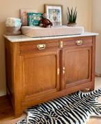 Antieke commode marmer blad, Ophalen, 50 tot 70 cm, 90 tot 105 cm, 100 cm of meer