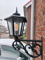 Mooie vintage buitenlamp, Ophalen, Gebruikt, Glas, Vintage