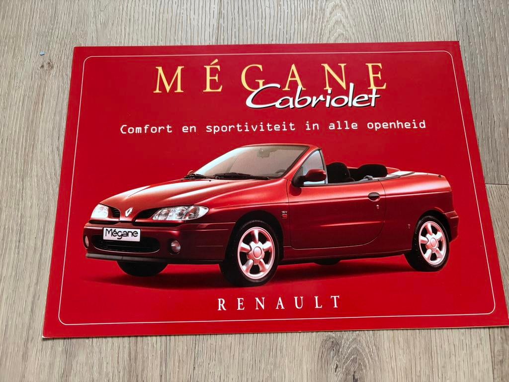 Folder Renault Mégane Cabriolet 1997, Boeken, Auto's | Folders en Tijdschriften, Ophalen of Verzenden
