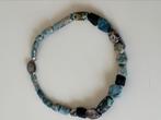 Ketting met o.a. turkoois, lengte 48 cm, Ophalen of Verzenden, Zo goed als nieuw, Overige kleuren, Steen of Mineraal