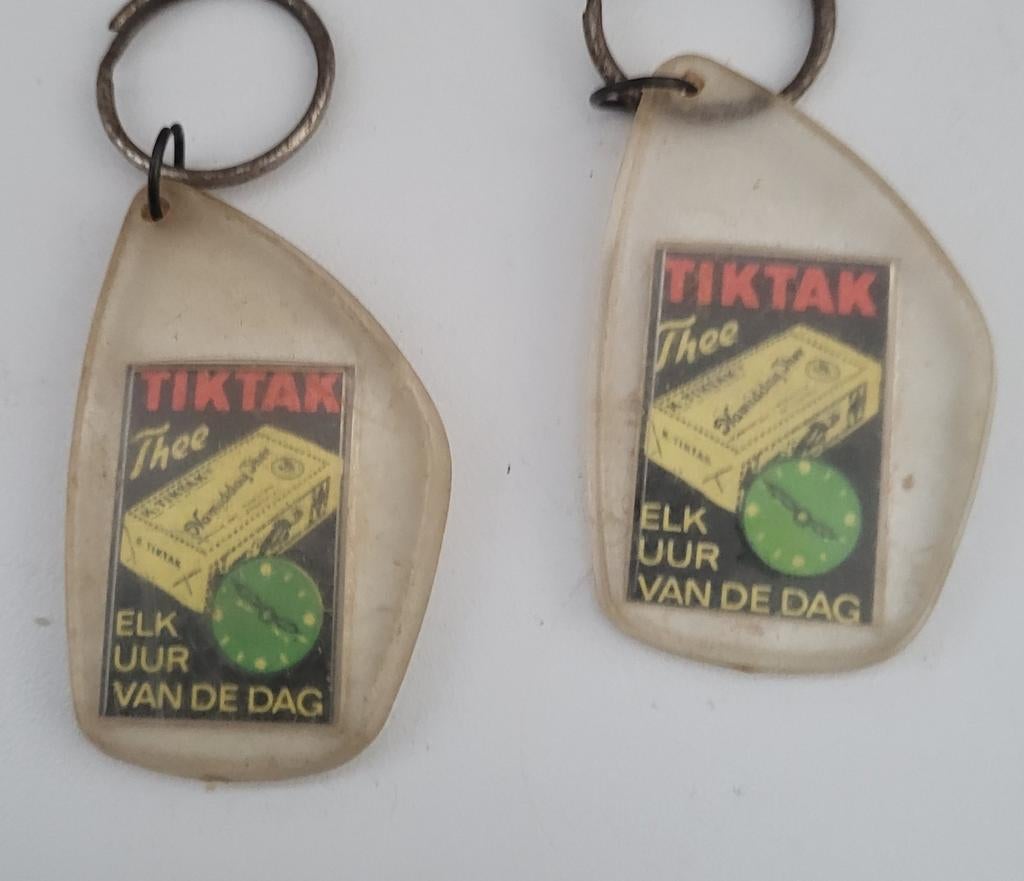 Vintage Tiktak Thee Sleutelhanger, Ophalen of Verzenden, Gebruikt, Merk