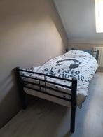 Bed, Ophalen, 90 cm, Eenpersoons, Zwart