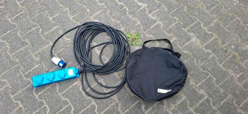 Gimeg CEE 3-Weg Verdeeldoos 20 M, Caravans en Kamperen, Kampeeraccessoires, Gebruikt, Ophalen