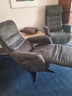 2 Relaxstoelen Antraciet - Comfortabel!, Ophalen, 75 tot 100 cm