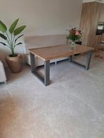 Industriële eettafel van massief hout – als nieuw!, Huis en Inrichting, Tafels | Eettafels, Ophalen, 50 tot 100 cm, Zo goed als nieuw