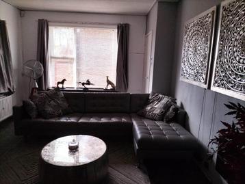 Ikea LANDSKRONA 4-zitsbank, met chaise longue en nerfleer - afbeelding 4