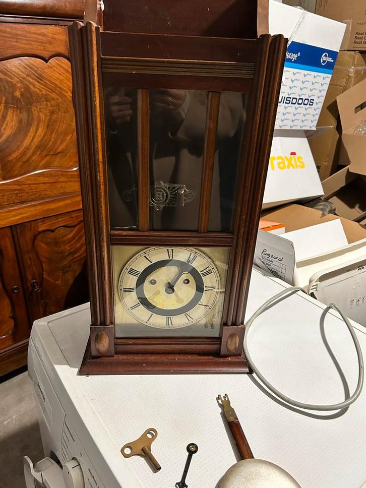 Antieke Pendule Klok, Antiek en Kunst, Antiek | Klokken, Ophalen of Verzenden