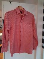 ALS NIEUW TRACHTEN ROOD GERUIT OVERHEMD MAAT S, Carnaval, Ophalen of Verzenden, Zo goed als nieuw, Kleding