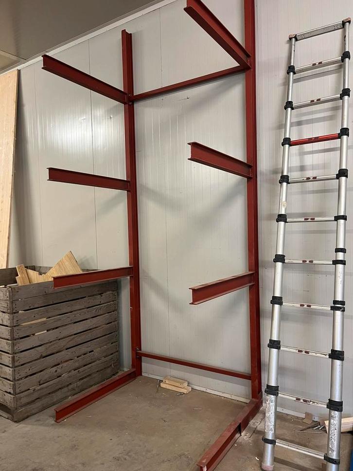 Draagarmstelling magazijnstelling materiaal opslag stelling️, Doe-het-zelf en Verbouw, Werkbanken, Ophalen