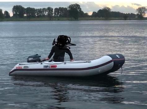 Te koop Yam rubberboot 3,80, incl 6pk motor, aluminium bodem, Watersport en Boten, Bootonderdelen, Gebruikt, Overige typen, Motorboot