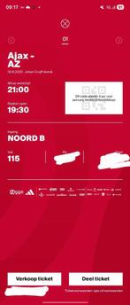 Ajax-AZ 1 ticket vak 115, Eén persoon, Oktober