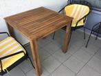 Tuin/balkon tafeltje, Tuin en Terras, Ophalen, Zo goed als nieuw, Vierkant, Hout