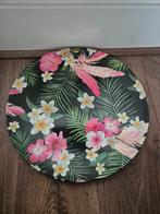 Decoratieve Schaal met Tropisch Bloemenmotief 2 stuks, Kunststof, Schaal, Rond, Ophalen of Verzenden