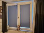 Plakstrip rolgordijnen met zijgeleiding Nieuw, Blauw, 100 tot 150 cm, Nieuw, Modern