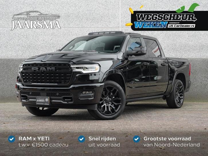 Dodge Ram 1500 3.0L SST H.O. 540PK Limited Night CrewCab 4x4, Auto's, Dodge, Bedrijf, Te koop, RAM 1500, 4x4, Achteruitrijcamera